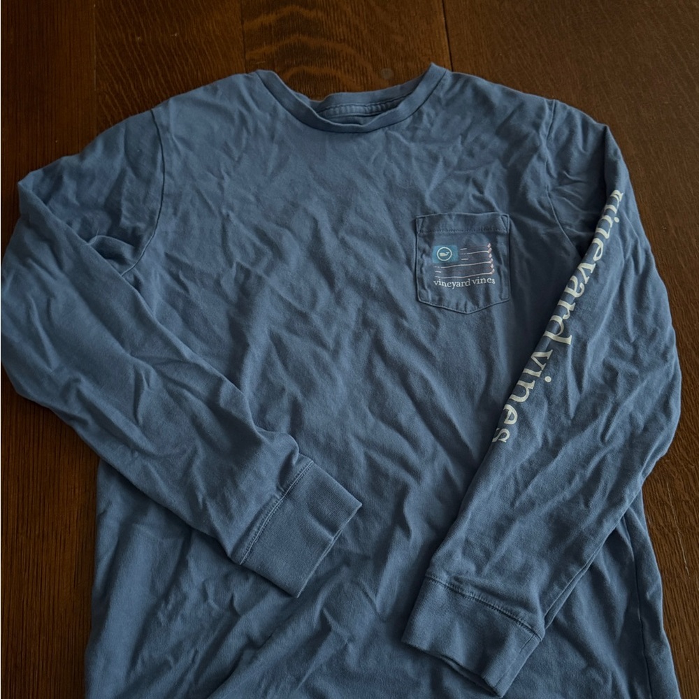 Boys Blue Vineyard Vines Long Sleeve Shirt lot